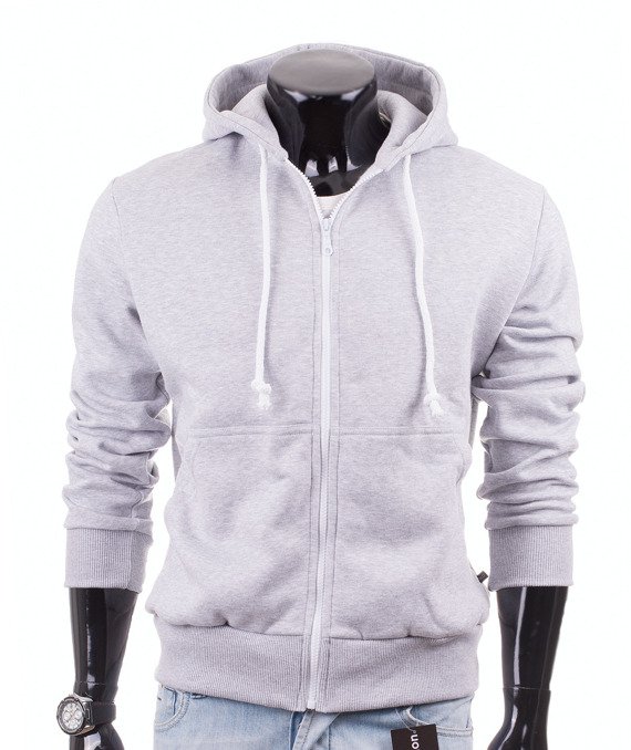 Grey men's hoodie Carlo Lamon